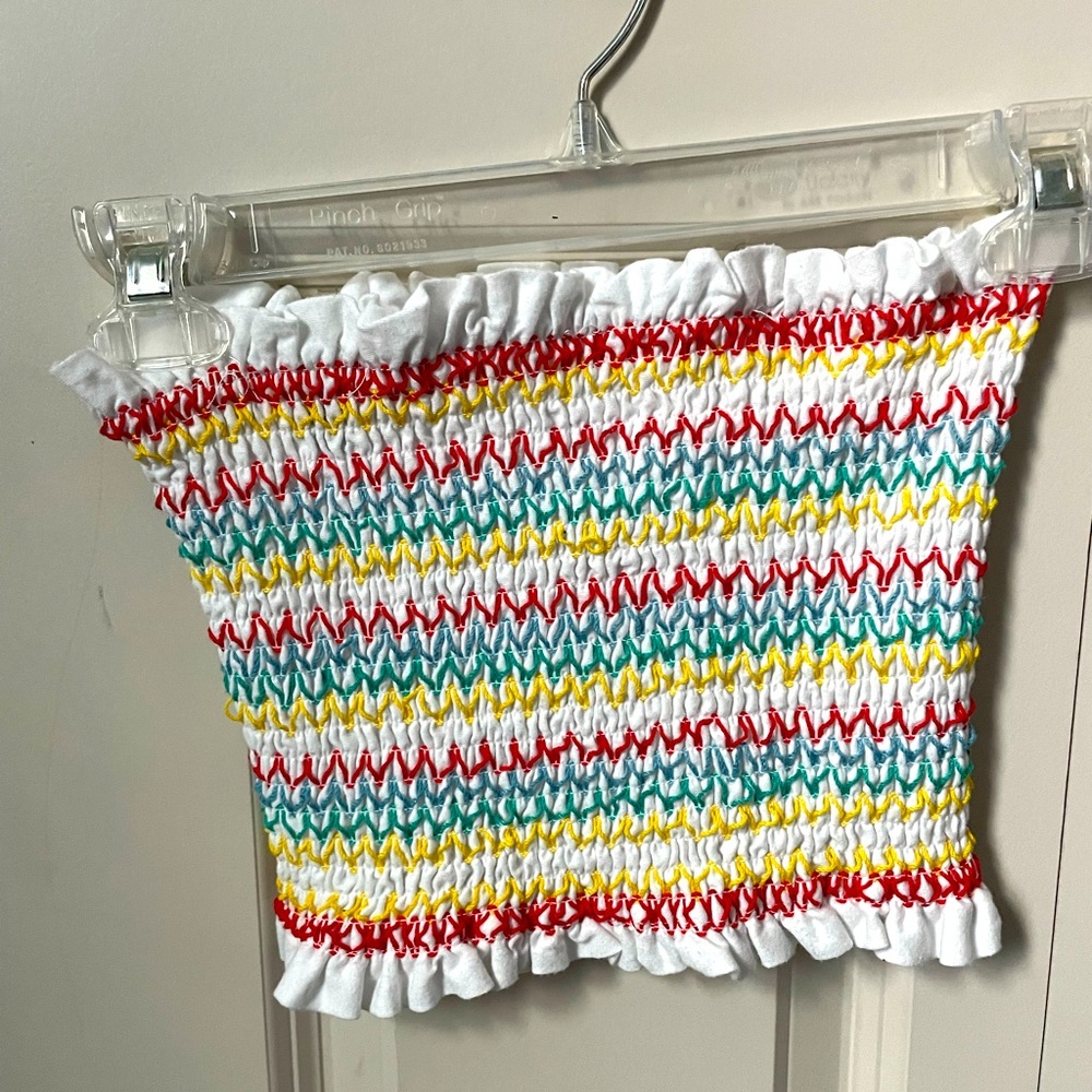 Rainbow tube top